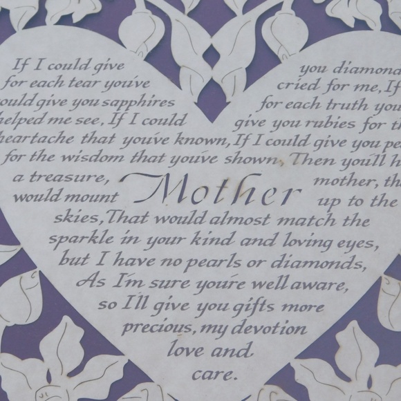 Mother poem framed - Picture 2 of 6